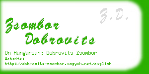 zsombor dobrovits business card